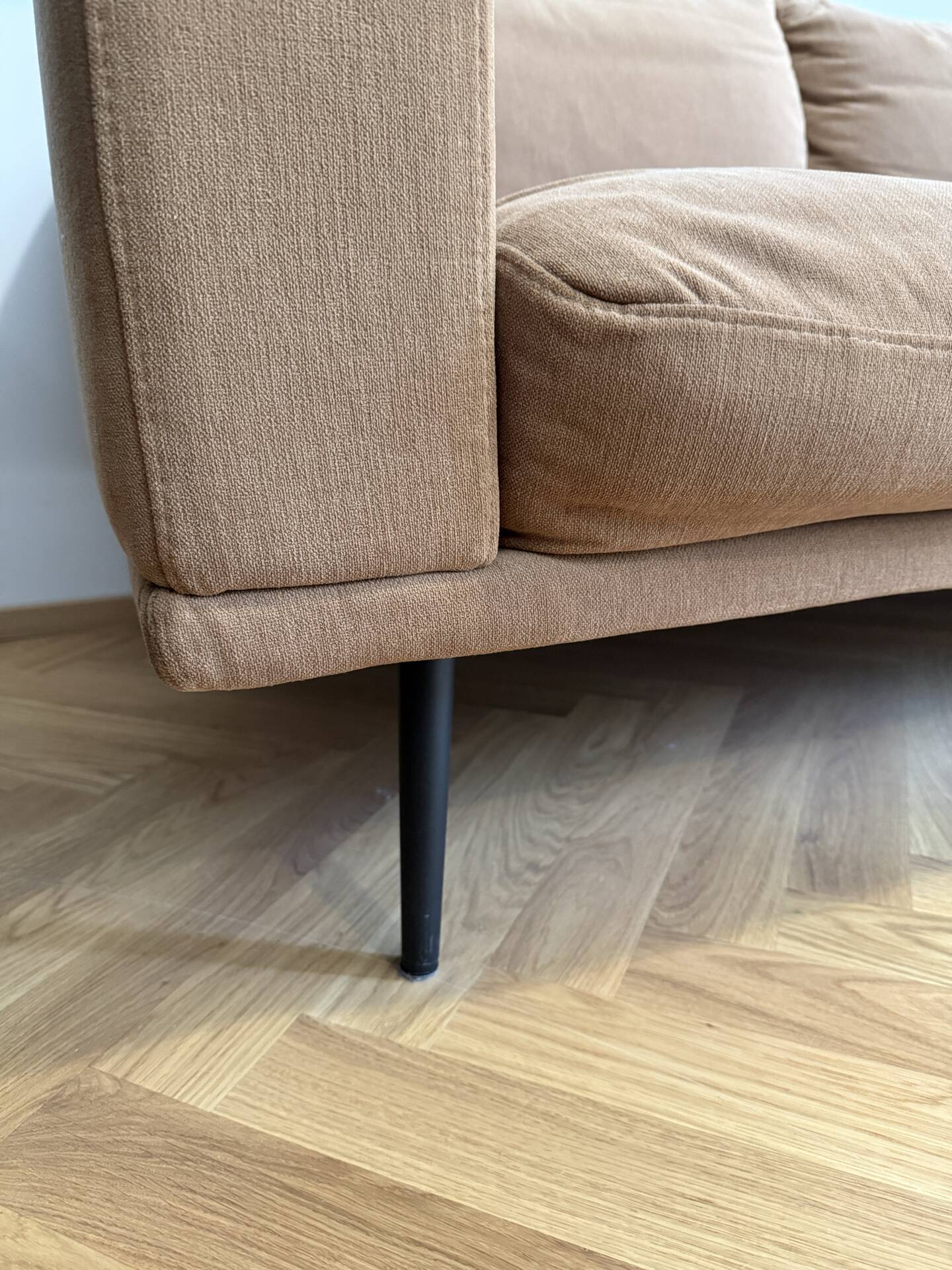 3-seater sofa BoConcept Carlton with ottoman – Vintage style from the 60s/70s