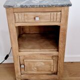 Art deco style oak bedside table from the 1920s