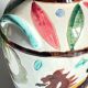 Vases vintage italy motif dragon