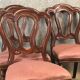 Suite de 6 chaises de style Victorien en acajou