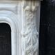 Louis xv style fireplace in carrara marble, circa 1980