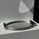 Vintage black two-handled mirror tray 26x38