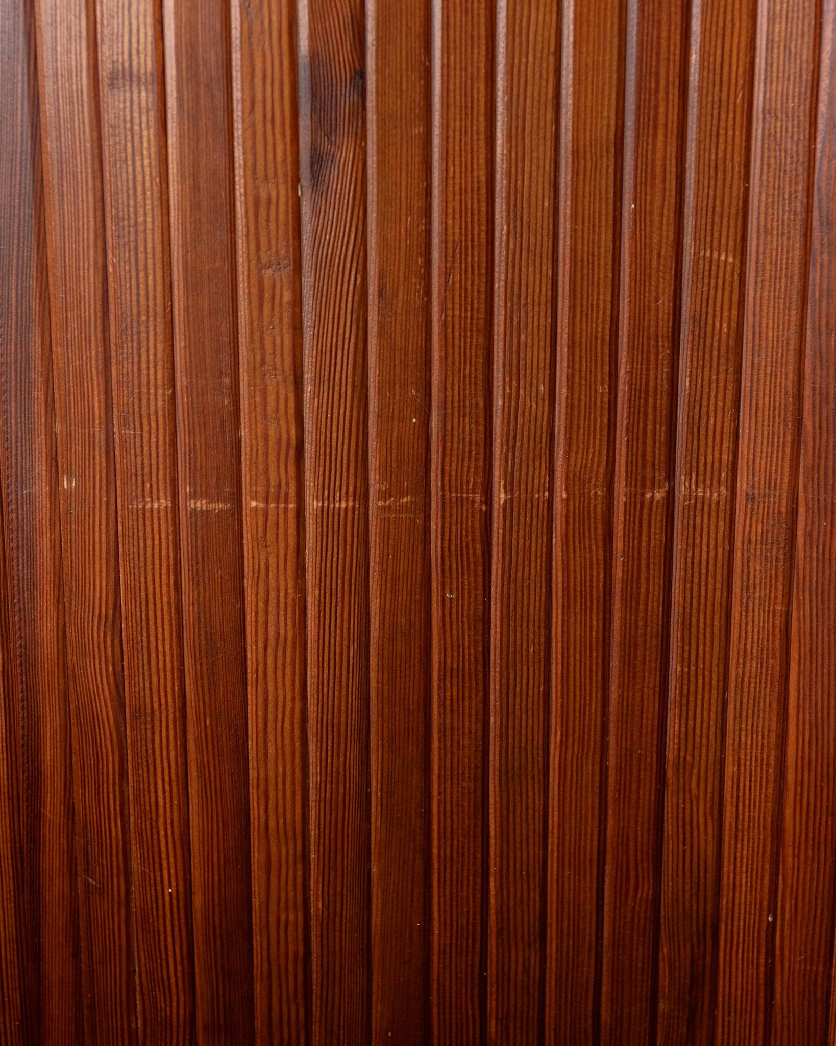 Art Deco Patinated Pine Room Divider by Jomain Baumann for Baumann, France,