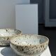 Duo of speckled ceramic bowls