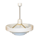 Saturn pendant light in satin white lacquered metal