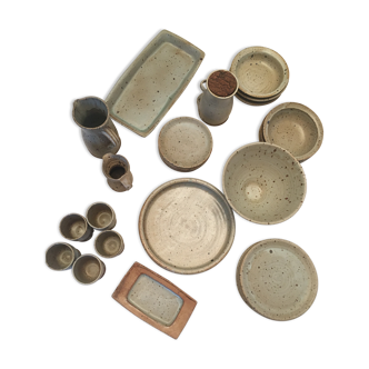Set of dishwashing service by Gustave Tiffoche, 1960