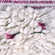 Berber carpet Blessed Ouarain with pink dots fushia and white