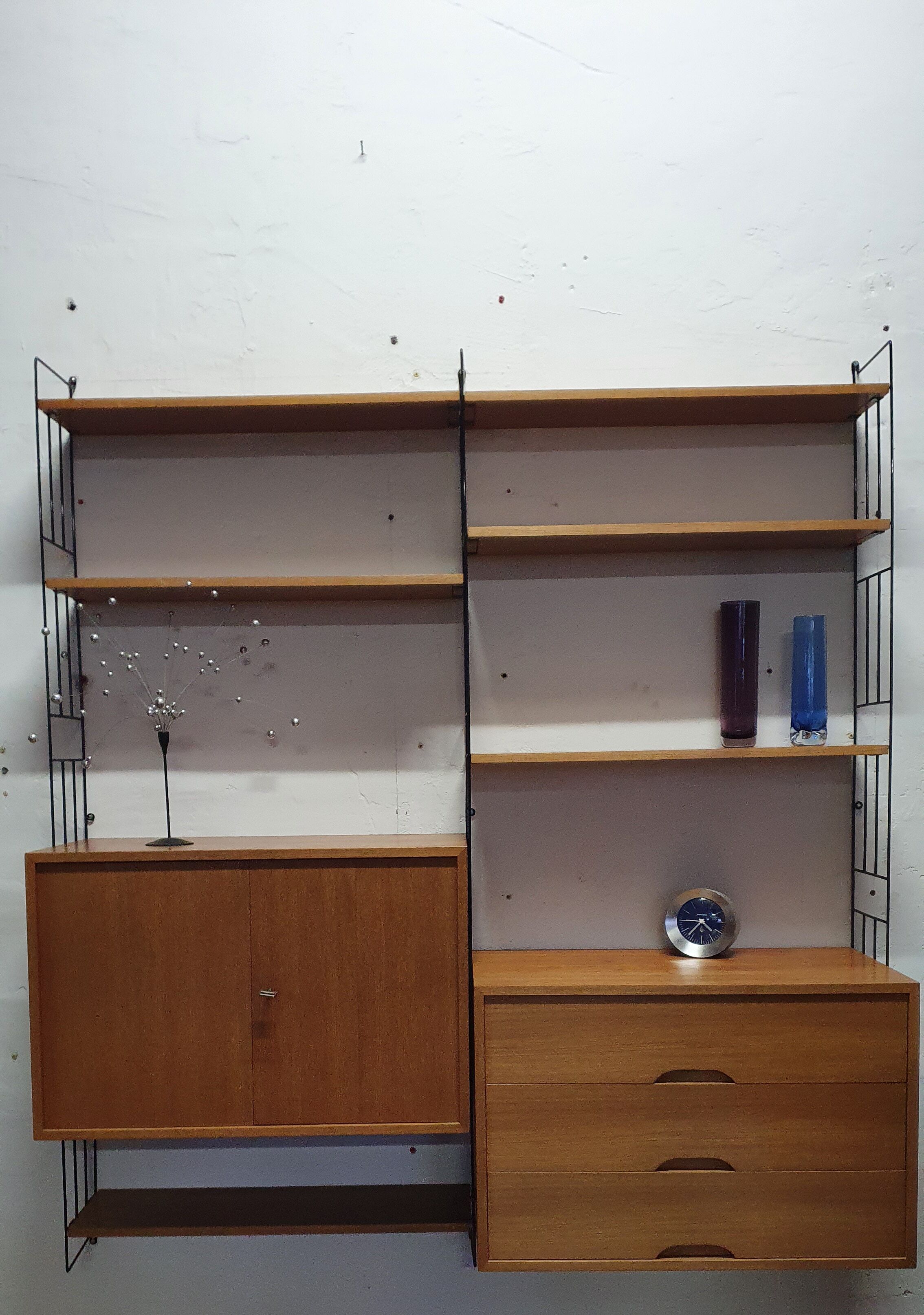 Wall bookcase wall bookcase edition WHB Germany from the 60s