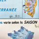 Carte scolaire vintage france climat mdi année 1968