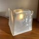 Ikea Iviken Sweden 1990s ice cube glass table lamp bedside lamp ice cube LAMP-7299