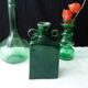 Vintage green vase with ears