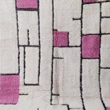 Natural wool rug, size 100 x 200 cm