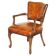 Fauteuil de bureau en cuir restauré, époque victorienne