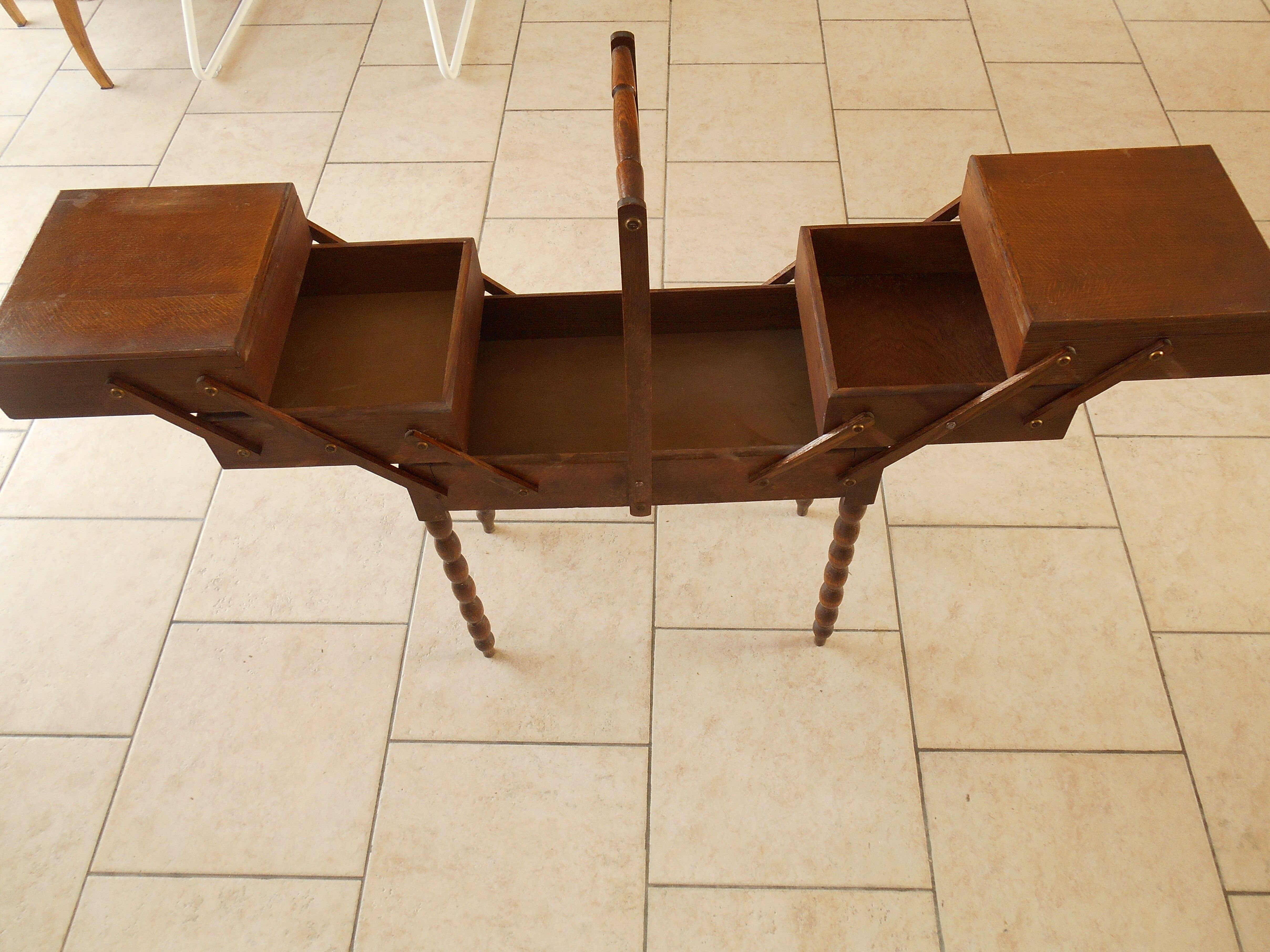 Vintage sewing basket