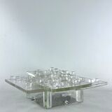 Mid-Century Clear Murano Glass wall light by Albano Poli for Poliarte. Italy 1970s