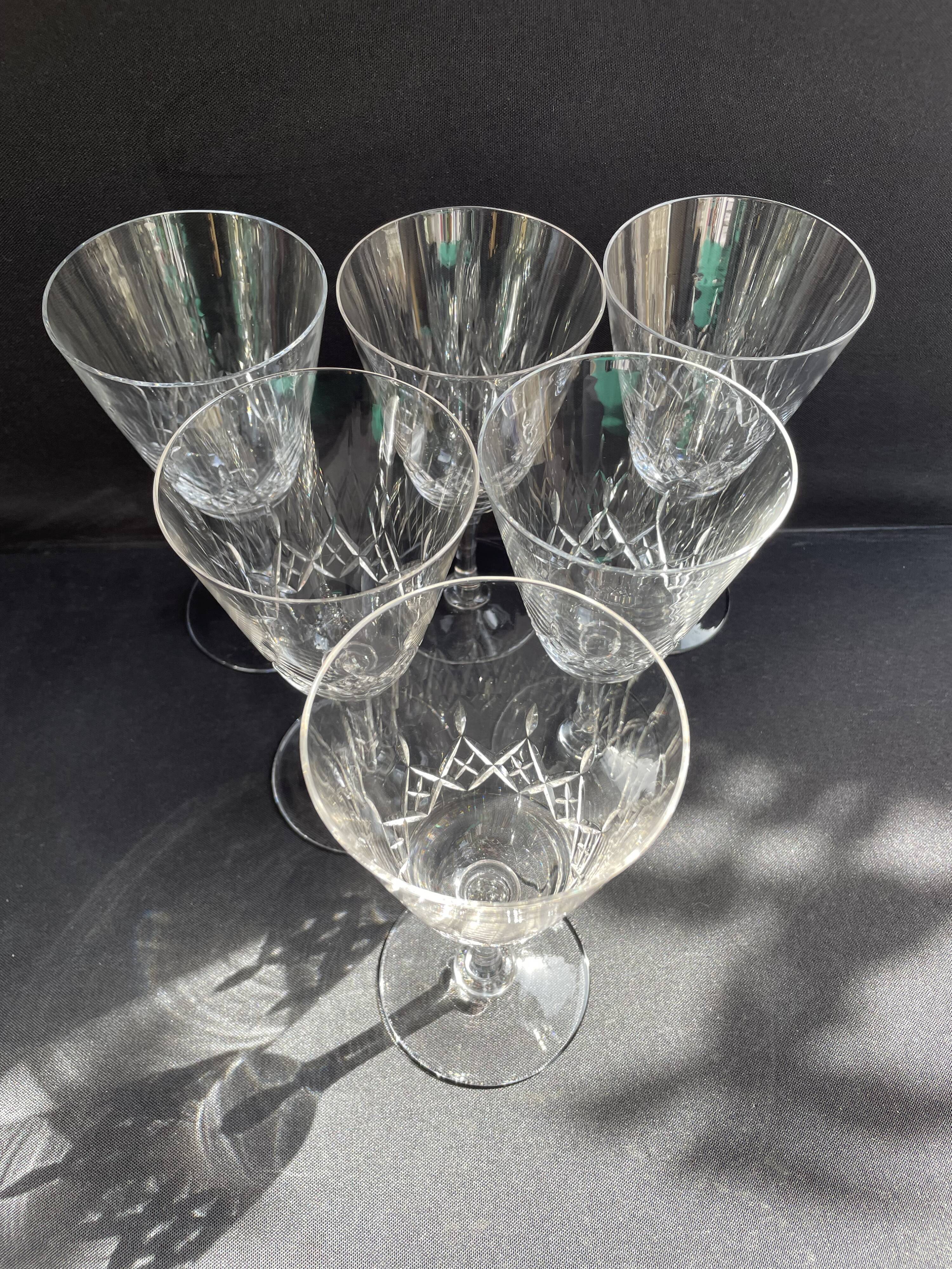 6 port glasses – Cristallerie de Nancy (1920-1934)