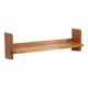 Mid-century oak brutalist wall shelf