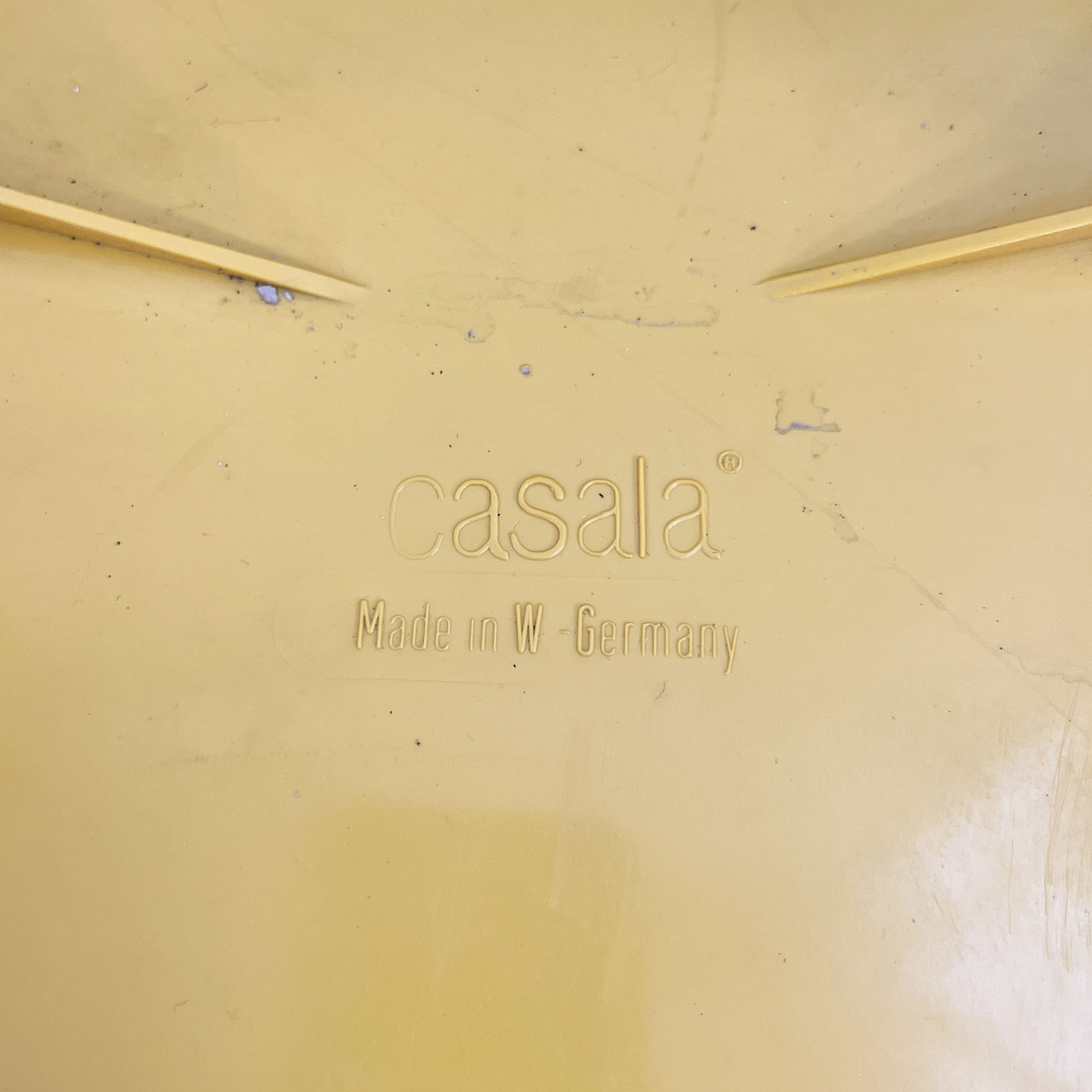 Yellow stool by Alexander Begge for Casala, 1970