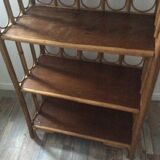 Lot 2 vintage bamboo shelves