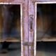 Antique Burmese teak sideboard with original mauve patina