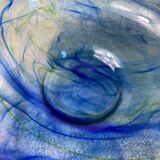 Blown glass salad bowl