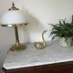 Vintage brass swan