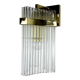 Gaetano Sciolari for Lightolier wall sconce, Murano glass rods & gilt brass, Italy, 1970s