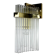 Gaetano Sciolari for Lightolier wall sconce, Murano glass rods & gilt brass, Italy, 1970s
