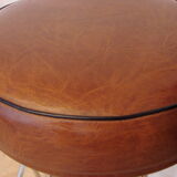 Pair of hockers, bar chairs 70s