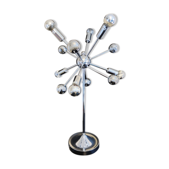 Lampe spoutnik chromée vintage