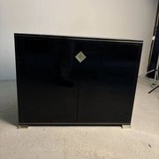 Small buffet Pierre Vandel black lacquered