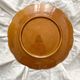 Round earthenware dish with vine leaves, Gien creation, Primefleur vintage