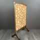 19th Century Wooden Fireplace Screen With Tapestry