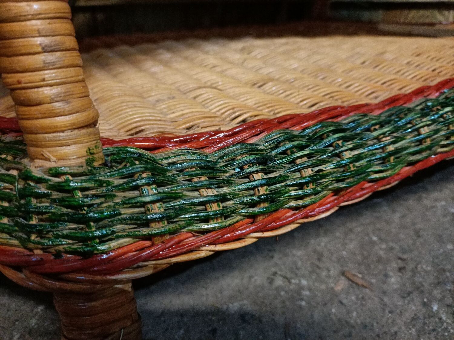 Rattan coffee table