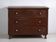 Antique solid pine chest of drawers – European rustic furniture with ceramic handles – circa 1900