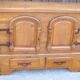Rustic oak chest of drawers from the 1950s | Solid wood | Hand-forged fitti