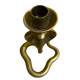 Brass cobra candle holder