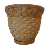Cache pot en rotin vintage