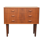 Commode à tiroirs mid-century en teck
