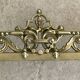19th-century brass fireplace threshold bar