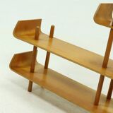 Large Birch Bookcase Shelving Unit by Willem Lutjens for Gouda Den Boer, 1953