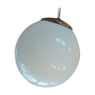 Vintage opaline ball hanging lamp