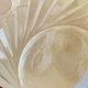 10 small plates in Duralex glass in the shape of flowers - retro-cuisine-vintage