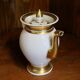 Porcelain verseuse from Paris, gold fillets, Empire period.