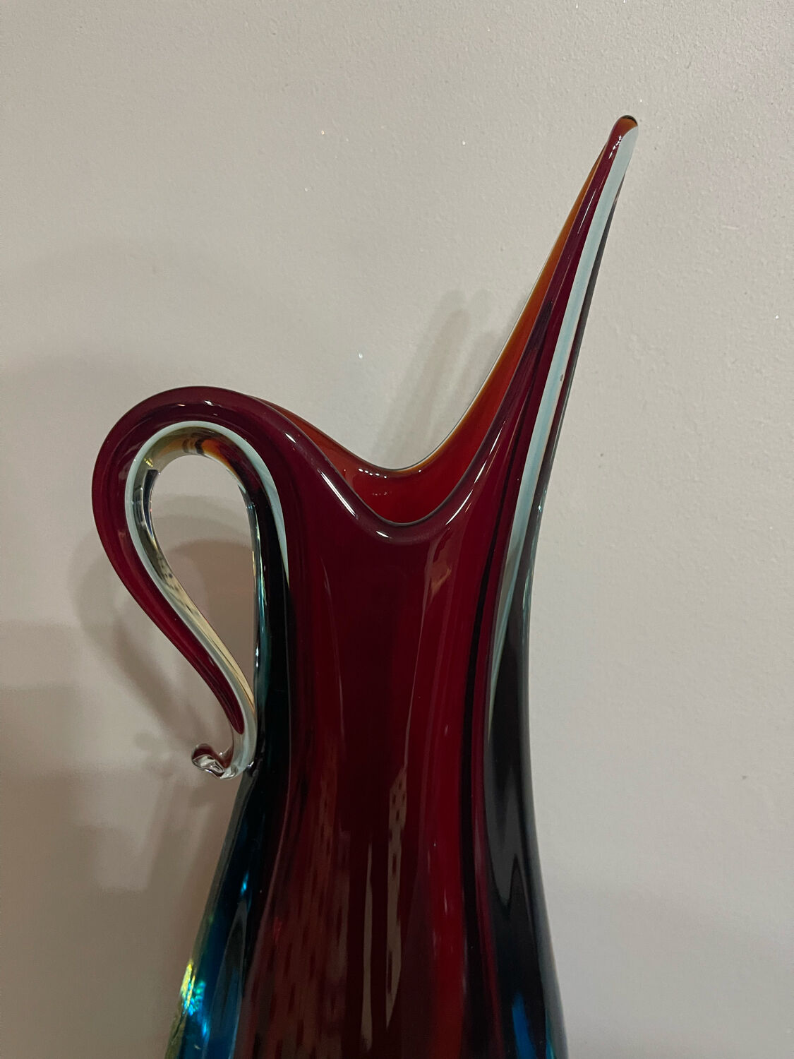 Murano crystal vase