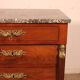 small jump commode in mahogany in Empire style