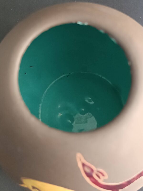 Vase en terre cuite allemand  Hanns Welling, Ernst Borens, 1960