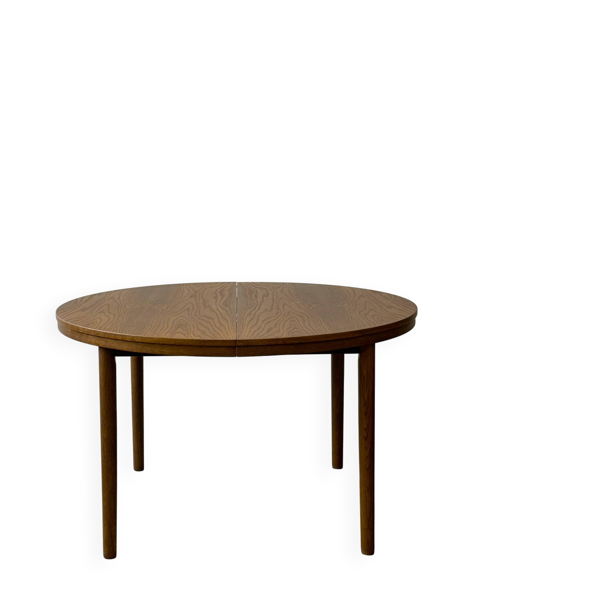 Table extensible en chêne, Danemark, années 1960/1970, vintage, milieu du siècle moderne
