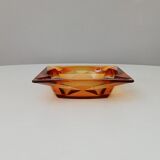 Vintage amber ashtray