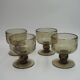 Verres à vin Biot en verre fumé marron-gris